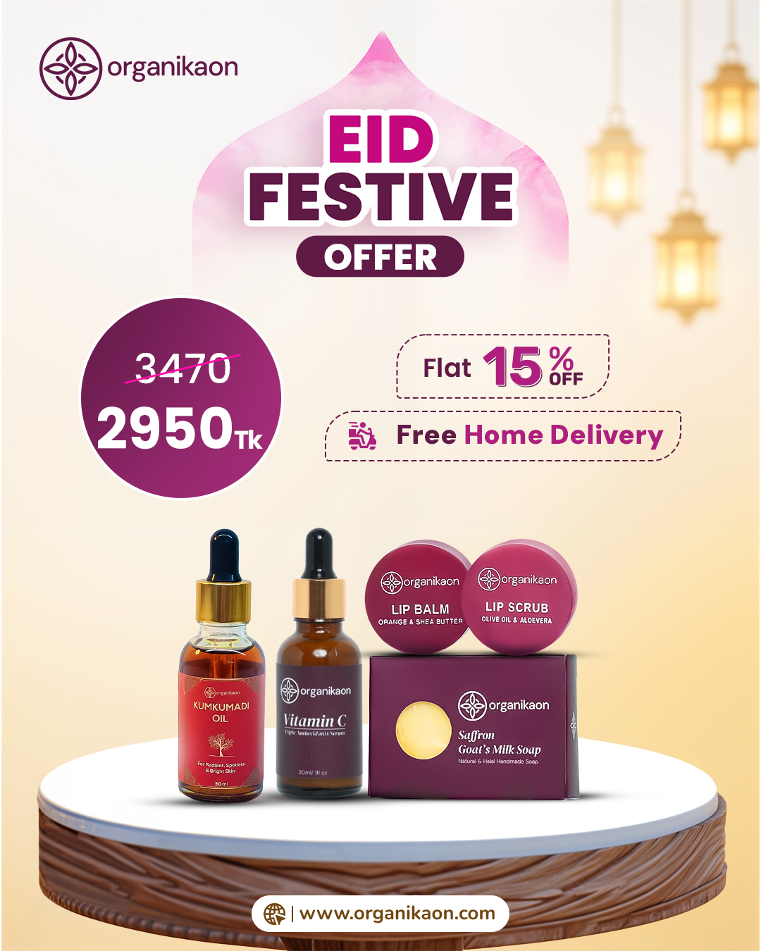 Organikaon Special Winter Combo || Complete Glow Combo