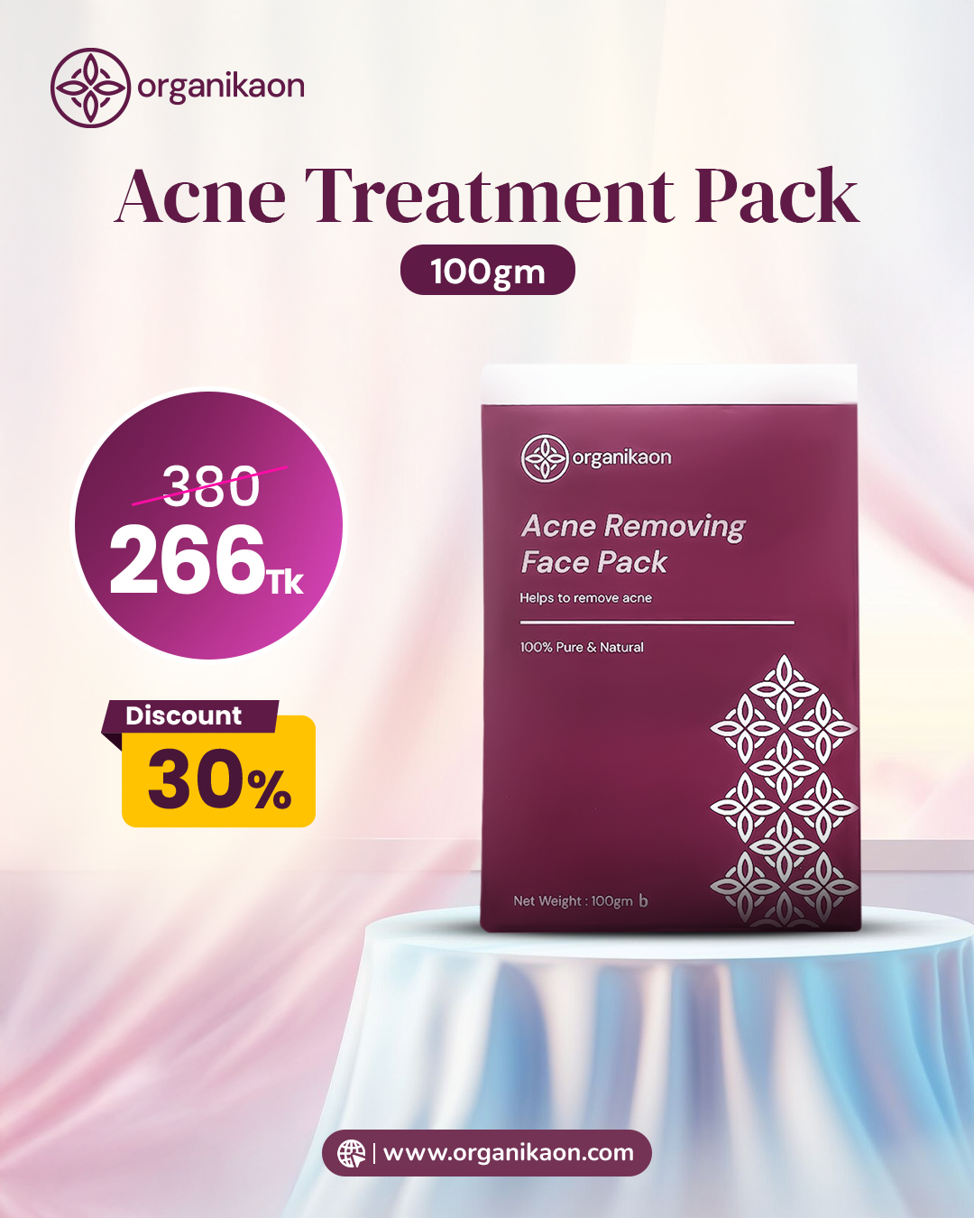 Organikaon Best Acne Removing Pack-100gm