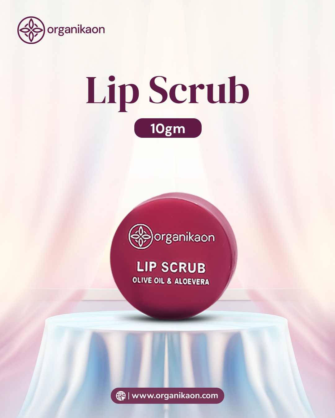 Organikaon Exfoliating Lip Scrub 10gm