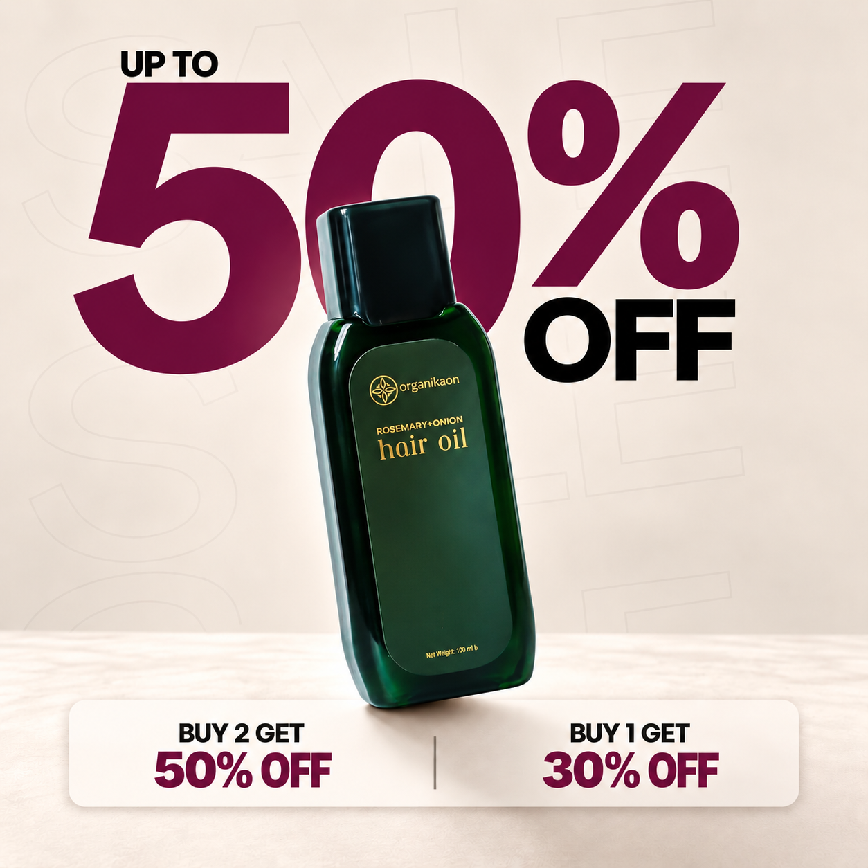 Organikaon Rosemary Plus Onion Hair Oil 150ml